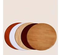 GY8PKVWKWQ Assiette de Service de Cuisine Robuste, Organisateur Lazy Susan en Bois Massif, Finition Vernie, for Table - Planches de charcuterie en Bois, Planche à Fromage(Walnut,100cm(40in))
