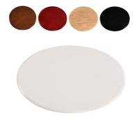 GY8PKVWKWQ Assiette de Service de Cuisine Robuste, silencieuse et Lisse, Plateau de Table Rond Standard de 60-80-90-100cm, for Armoire, Garde-Manger, comptoir(Crabapple Color,80cm(30in))