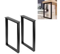 GY8PKVWKWQ Base de Table Noire Robuste, Pieds de Banc industriels en Fer Noir, for projets de Bricolage faciles, Supports, Pieds de Meubles de capacité(40x100cm)