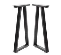 GY8PKVWKWQ Pieds de Salle à Manger for Banc de Bureau, Pieds de Table Noirs, Pieds de Table en Acier Robuste, for Meubles, Commode, Pieds en Acier Inoxydable(W30CMxH62.5CM)