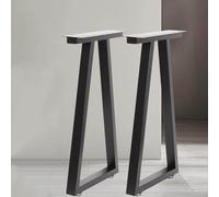 GY8PKVWKWQ Pieds de Table en Acier Robuste, avec Protections de Sol en Caoutchouc, Pieds en métal for Meubles de Bricolage, for Banc et Table de Bureau à Manger(W40CMxH62.5CM)