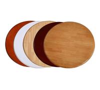 GY8PKVWKWQ Plateau de Table Rond Standard de 24 Pouces, 28 Pouces, 30 Pouces, 36 Pouces, 40 Pouces, Plateau tournant Rond en Bois Massif, Susan paresseuse rotative(Crabapple Color,60cm(24in))