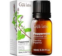 Gya Labs Huile de menthe poivrée pour diffuseur - Huiles essentielles de menthe 100 % naturelles - Huile essentielle de menthe poivrée pour diffuseur, peau et cheveux (10ml)