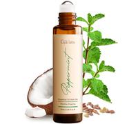 Gya Labs Roll-on d'huile essentielle de menthe poivrée (10 ml) - Parfum doux et mentholé