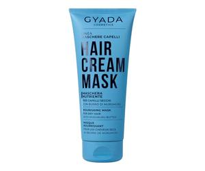 GYADA COSMETICS, Masque Capillaire Nourrissant et Restructurant, Donne Force et Douceur, pour les Cheveux Secs et Cassants, à l’Huile de Lin et de Mauve, 200 ml