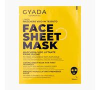 GYADA COSMETICS, Masque en tissu à effet repulpant, adapté aux peaux matures et détendues, à action liftante, pour une peau lisse et compacte, à l’acide hyaluronique et à l’aloe vera, 15 ml
