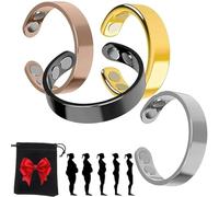 Gyagalre Sömni Bague Sömni pour femme - Bague de thérapie magnétique réglable en 2025 - Aide au sommeil - Réduction de la fatigue - Pour homme et femme, Acier inoxydable, Aucune pierre précieuse
