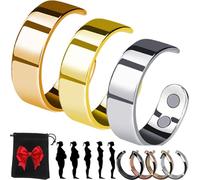 Gyagalre Sömni Bague Sömni pour femme - Bague de thérapie magnétique réglable en 2025 - Aide au sommeil - Réduction de la fatigue - Pour homme et femme, Acier inoxydable, Aucune pierre précieuse