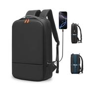 GYakeog Sac a Dos Ordinateur 15.6 Pouces Sac à Dos Homme d'Affaire Elegant Imperméable avec USB C Charging Port pour Affaire Travail Voyage Loisir Scolaire-Noir