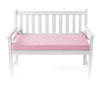 GYCF Coussin Meubles Assise Déhoussable, Galette de Banc Antidérapante avec Fixations, Mousse 50D 5cm, Coussin Palette pour Terrasse et Salon,Rose,130x50x5cm