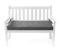 GYCF Coussin Meubles Assise Déhoussable, Galette de Banc Antidérapante avec Fixations, Mousse 50D 5cm, Coussin Palette pour Terrasse et Salon,Grey 02,75x55x5cm