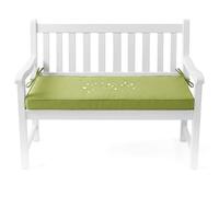 GYCF Coussin Meubles Assise Déhoussable, Galette de Banc Antidérapante avec Fixations, Mousse 50D 5cm, Coussin Palette pour Terrasse et Salon,Green 02,60x40x5cm