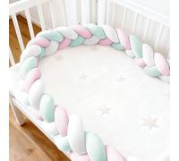 GYCF Tressage Protection De Literie, Décoration De Chambre À Coucher Main, Utilisée pour Éviter De Tomber, Doux et Respirants Traversin Pur Coton Lit Et Protéger,A04,4 m