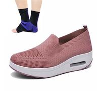 GYCS Baskets orthopédiques pour Femmes, Chaussons Plateforme orthopédiques à Enfiler, Chaussures de Sport décontractées Confortables, Sneaker orthopédiques pour Femmes,Rose,38EU