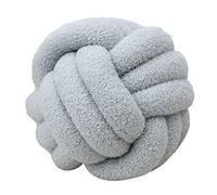 GYCS Coussin Noeud Oreillers décoratifs Peluche Coussin Rond Innovant Pur Noeud À La Main Oreiller Personnalisé Boule Coussin Coussin Boule Noeud for La Maison De Voiture,A26,22CM