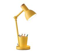 GYD Lampe de Table E27 Apprendre Une Lampe de Chevet de la Lampe de Protection des Yeux avec Support de Stylo adapté à l'étude Bureau de Studio,Yellow