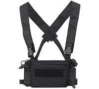 GYDEHUTJ Gilet Tactique Airsoft Ammo Poitrine Rig avec Poches