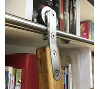 GYDFDHR Kit de quincaillerie pour échelle coulissante en Acier Inoxydable - Rail de 800 cm pour intérieur et loft - Système d'échelle roulante Complet pour bibliothèques et Solutions de ra
