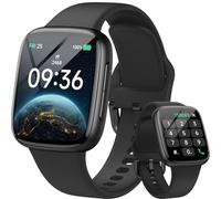 Gydom 2025 Upgrade Smart Watch for Women，[1.85" AMOLED Dynamic Dial Fitness Trackers with Heart Rate/Sleep/SpO2 Monitor ]，Answer/Make Calls，120+ Sports，IP68 Waterproof Fit Bitwatches for Women (Noir)