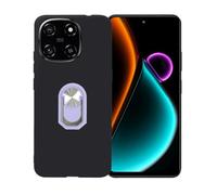 GYDQQKJ Coque avec Bague Telephone pour Blackview Color 6 (6.67"), Housse Etui Flexible Protection Souple Silicone Gel Noir TPU Case Cover 360°Rotation (Violet Anneau Telephone)