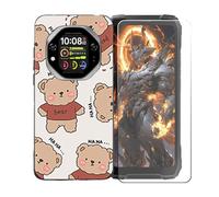 GYDQQKJ Coque avec Verre Trempé écran Glass pour Blackview Oscal Tank 1, Housse Etui Flexible Protection Souple Silicone Gel Noir TPU Case Cover pour Blackview Oscal Tank 1 (6.78") - LLM48