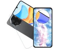 GYDQQKJ Coque + avec Verre Trempé écran Glass pour Blackview Shark 6, Housse Etui Flexible Protection Souple Silicone Gel Noir TPU Case Cover pour Blackview Shark 6 (6.88") - LH34