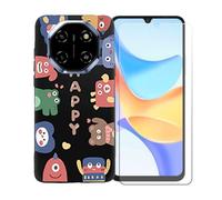 GYDQQKJ Coque avec Verre Trempé écran Glass pour Blackview Shark 6, Housse Etui Flexible Protection Souple Silicone Gel Noir TPU Case Cover pour Blackview Shark 6 (6.88") - LLM45