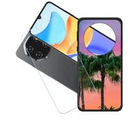 GYDQQKJ Coque + avec Verre Trempé écran Glass pour Blackview Shark 6, Housse Etui Flexible Protection Souple Silicone Gel Noir TPU Case Cover pour Blackview Shark 6 (6.88") - LH29