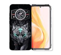 GYDQQKJ Coque avec Verre Trempé écran Glass pour Cubot Kingkong 11, Housse Etui Flexible Protection Souple Silicone Gel Noir TPU Case Cover pour Cubot Kingkong 11 (6.72") - BST13