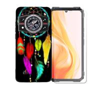GYDQQKJ Coque avec Verre Trempé écran Glass pour Cubot Kingkong 11, Housse Etui Flexible Protection Souple Silicone Gel Noir TPU Case Cover pour Cubot Kingkong 11 (6.72") - BST2