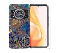GYDQQKJ Coque avec Verre Trempé écran Glass pour Cubot Kingkong 11, Housse Etui Flexible Protection Souple Silicone Gel Noir TPU Case Cover pour Cubot Kingkong 11 (6.72") - LLM11