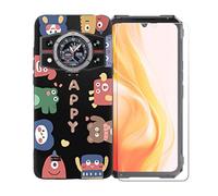 GYDQQKJ Coque avec Verre Trempé écran Glass pour Cubot Kingkong 11, Housse Etui Flexible Protection Souple Silicone Gel Noir TPU Case Cover pour Cubot Kingkong 11 (6.72") - LLM45