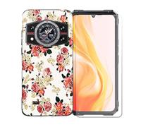 GYDQQKJ Coque avec Verre Trempé écran Glass pour Cubot Kingkong 11, Housse Etui Flexible Protection Souple Silicone Gel Noir TPU Case Cover pour Cubot Kingkong 11 (6.72") - LLM1
