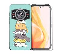 GYDQQKJ Coque avec Verre Trempé écran Glass pour Cubot Kingkong 11, Housse Etui Flexible Protection Souple Silicone Gel Noir TPU Case Cover pour Cubot Kingkong 11 (6.72") - LLM39