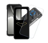 GYDQQKJ Coque + avec Verre Trempé écran Glass pour Doogee Blade20 Play, Housse Etui Flexible Protection Souple Silicone Gel Noir TPU Case Cover pour Doogee Blade20 Play (6.60") - LH30