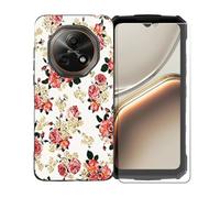 GYDQQKJ Coque avec Verre Trempé écran Glass pour Doogee Fire 7, Housse Etui Flexible Protection Souple Silicone Gel Noir TPU Case Cover pour Doogee Fire 7 (6.60") - LLM1