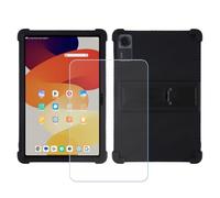 GYDQQKJ Coque + avec Verre Trempé écran Glass pour Doogee Tab G6 Plus (11.0"), Housse Etui Flexible Protection Souple Silicone Gel Noir TPU Case Cover - Noir