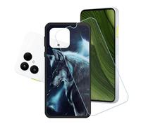 GYDQQKJ Coque + avec Verre Trempé écran Glass pour Fairphone 6, Housse Etui Flexible Protection Souple Silicone Gel Noir TPU Case Cover pour Fairphone 6 (6.31") - LH54