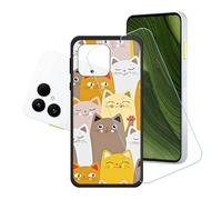 GYDQQKJ Coque + avec Verre Trempé écran Glass pour Fairphone 6, Housse Etui Flexible Protection Souple Silicone Gel Noir TPU Case Cover pour Fairphone 6 (6.31") - LH77