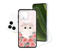 GYDQQKJ Coque + avec Verre Trempé écran Glass pour Fairphone 6, Housse Etui Flexible Protection Souple Silicone Gel Noir TPU Case Cover pour Fairphone 6 (6.31") - LH65
