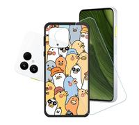 GYDQQKJ Coque + avec Verre Trempé écran Glass pour Fairphone 6, Housse Etui Flexible Protection Souple Silicone Gel Noir TPU Case Cover pour Fairphone 6 (6.31") - LH74