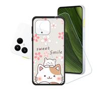 GYDQQKJ Coque + avec Verre Trempé écran Glass pour Fairphone 6, Housse Etui Flexible Protection Souple Silicone Gel Noir TPU Case Cover pour Fairphone 6 (6.31") - LH64