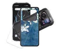 GYDQQKJ Coque + avec Verre Trempé écran Glass pour Hotwav Cyber 15, Housse Etui Flexible Protection Souple Silicone Gel Noir TPU Case Cover pour Hotwav Cyber 15 (6.60") - LH22