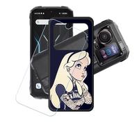 GYDQQKJ Coque + avec Verre Trempé écran Glass pour Hotwav Cyber 15, Housse Etui Flexible Protection Souple Silicone Gel Noir TPU Case Cover pour Hotwav Cyber 15 (6.60") - LH2