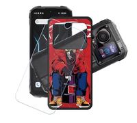 GYDQQKJ Coque + avec Verre Trempé écran Glass pour Hotwav Cyber 15, Housse Etui Flexible Protection Souple Silicone Gel Noir TPU Case Cover pour Hotwav Cyber 15 (6.60") - LH41