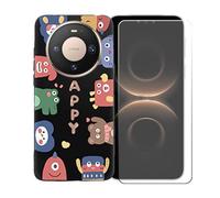 GYDQQKJ Coque avec Verre Trempé écran Glass pour Huawei Mate 80, Housse Etui Flexible Protection Souple Silicone Gel Noir TPU Case Cover pour Huawei Mate 80 (6.75") - LLM45