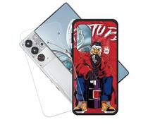 GYDQQKJ Coque + avec Verre Trempé écran Glass pour Nubia Red Magic 10 Pro, Housse Etui Flexible Protection Souple Silicone Gel Noir TPU Case Cover pour Nubia Red Magic 10 Pro (6.85") - LH41
