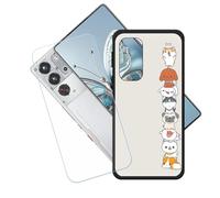 GYDQQKJ Coque + avec Verre Trempé écran Glass pour Nubia Red Magic 10 Pro, Housse Etui Flexible Protection Souple Silicone Gel Noir TPU Case Cover pour Nubia Red Magic 10 Pro (6.85") - LH62
