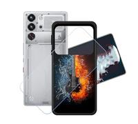 GYDQQKJ Coque + avec Verre Trempé écran Glass pour Nubia Red Magic 10S Pro, Housse Etui Flexible Protection Souple Silicone Gel Noir TPU Case Cover pour Nubia Red Magic 10S Pro (6.85") - LH99