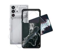 GYDQQKJ Coque + avec Verre Trempé écran Glass pour Nubia Red Magic 10S Pro, Housse Etui Flexible Protection Souple Silicone Gel Noir TPU Case Cover pour Nubia Red Magic 10S Pro (6.85") - LH58